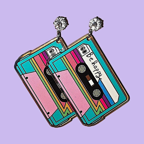 Retro cassette tape - cassette,