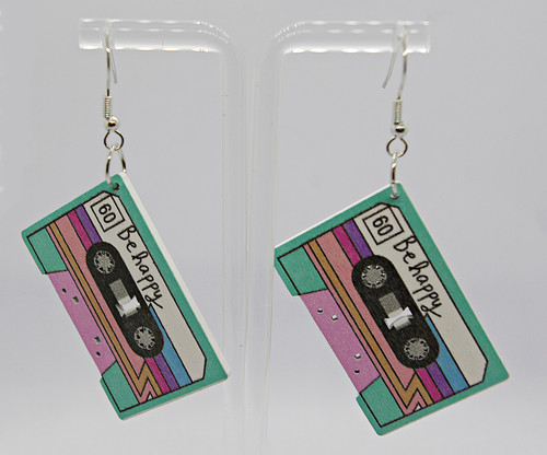 Novelty wood cassette tape - -,