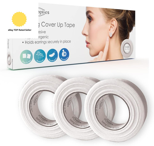 Microporous earring cover - microporous, up