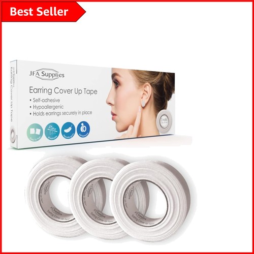 Self adhesive earring cover - self-adhesive, up