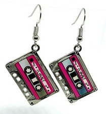 Cassette Tape Earrings Hey DJ