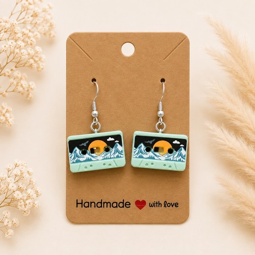 Handmade retro cassette tape - retro,
