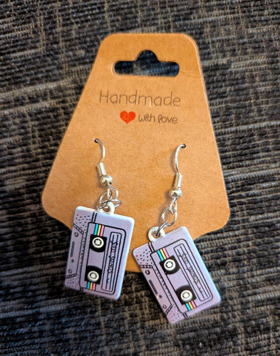 Handmade purple cassette tape - cassette,