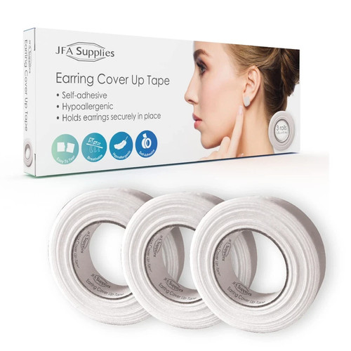 Microporous earring cover - earring, up